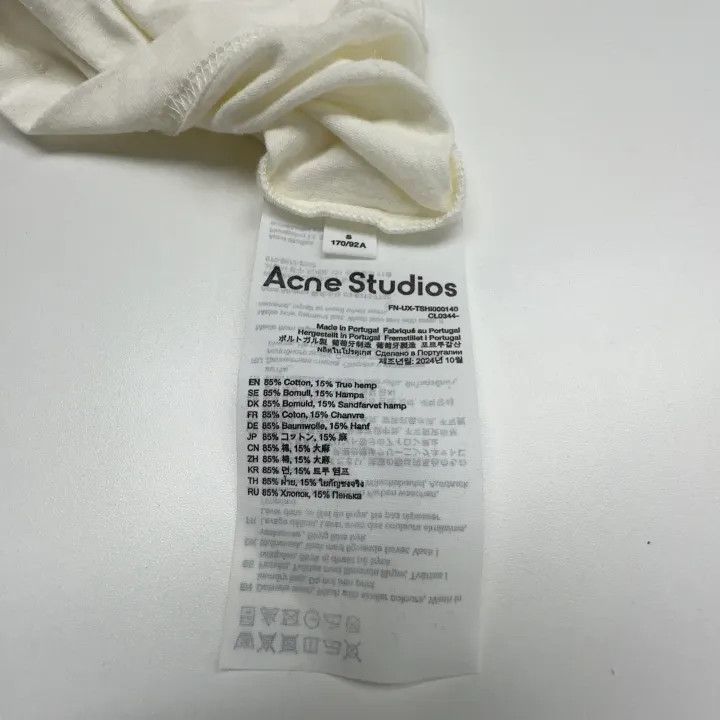 Acne Studios Acne Studios White Short Sleeve T-Shirt Size US S / EU 44-46 / 1 - 4 Thumbnail