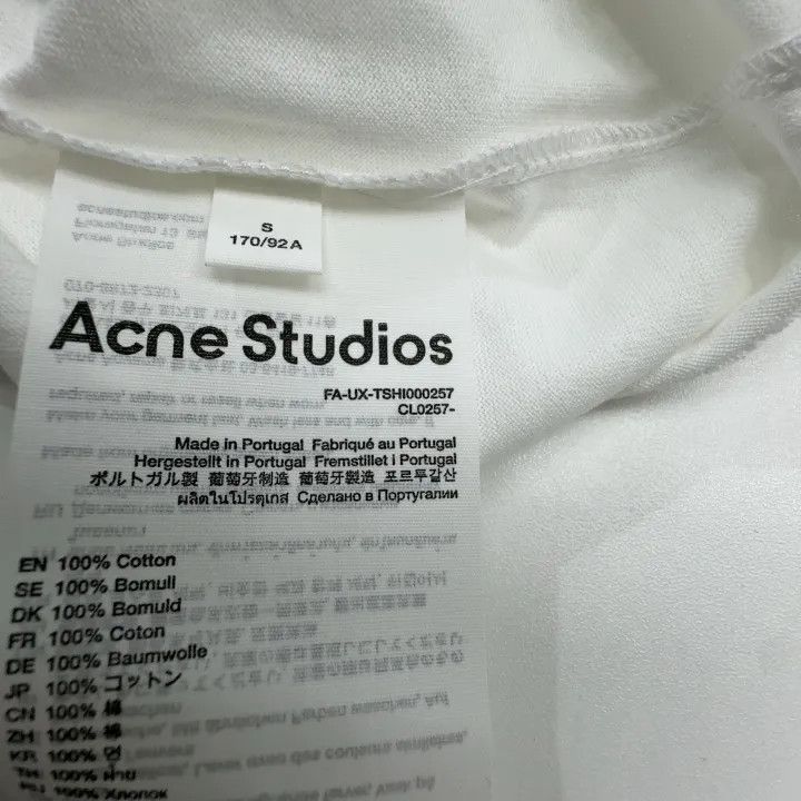 Acne Studios Acne Studios White Graphic Short Sleeve T-Shirt Size US S / EU 44-46 / 1 - 5 Thumbnail