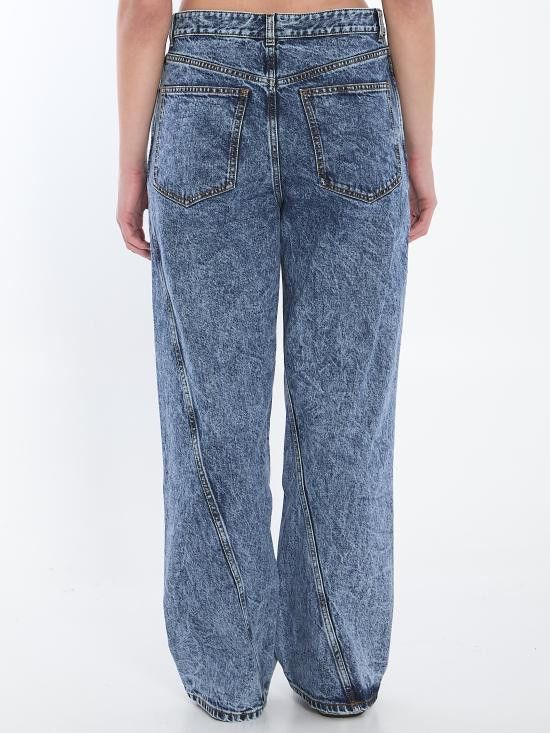 Alaia ALAIA Women Denim Pants AA9P1161T535A BLUE Size 26" / US 2 / IT 38 - 4 Thumbnail