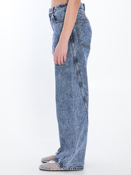 Alaia ALAIA Women Denim Pants AA9P1161T535A BLUE Size 26" / US 2 / IT 38 - 3 Thumbnail