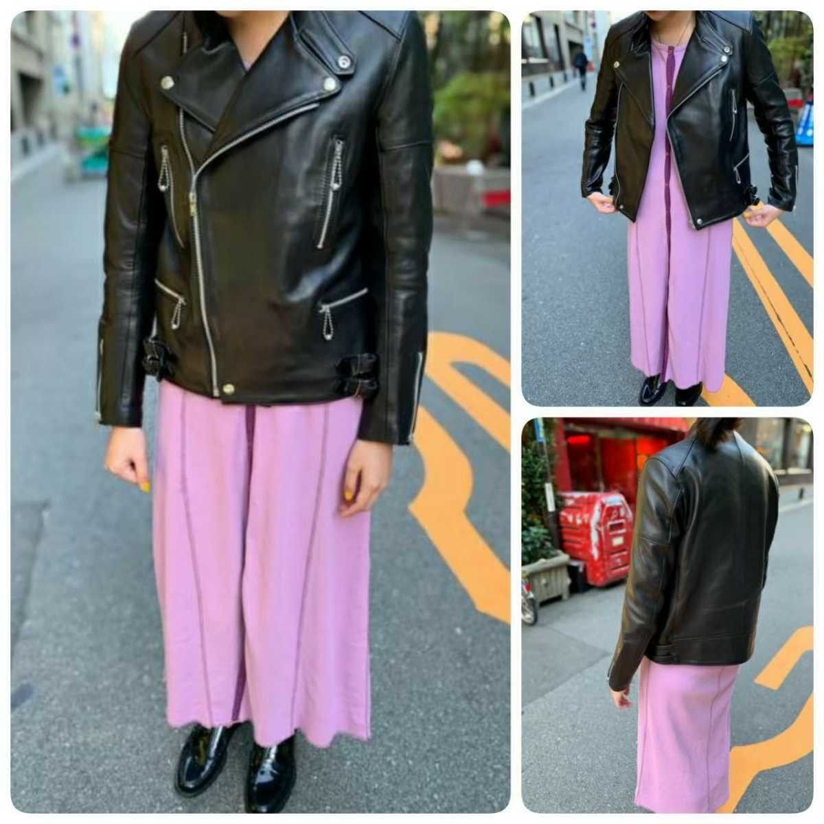 Other Other Scye GT Monza Spanish Lamb Leather Jacket Leather Outerwear 1216-63051 Size ONE SIZE - 3 Thumbnail