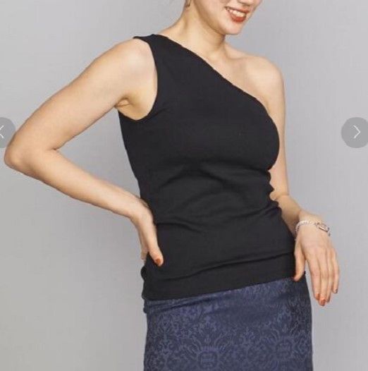 Other Other BEAUTY&YOUTH UNITED ARROWS Fleece One Shoulder Bra Tank Top Cotton Tank Top Cotton Tops 1617-105-5661 Size ONE SIZE - 3 Thumbnail