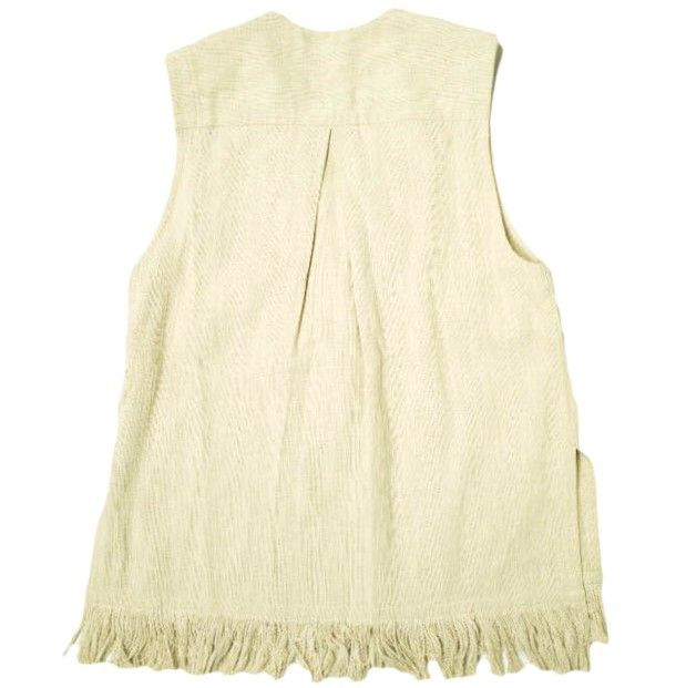 Other Other sara mallika FRINGE GILET Cotton Gilet Cotton Tops 020931SL3 DUTY FREE for USA Size ONE SIZE - 2 Thumbnail