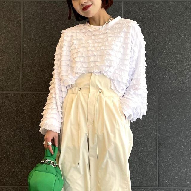 Other Other PROVOKE furi-furi long Tee Polyester Long Sleeve Top Others Tops PV-010012 Size ONE SIZE - 3 Thumbnail