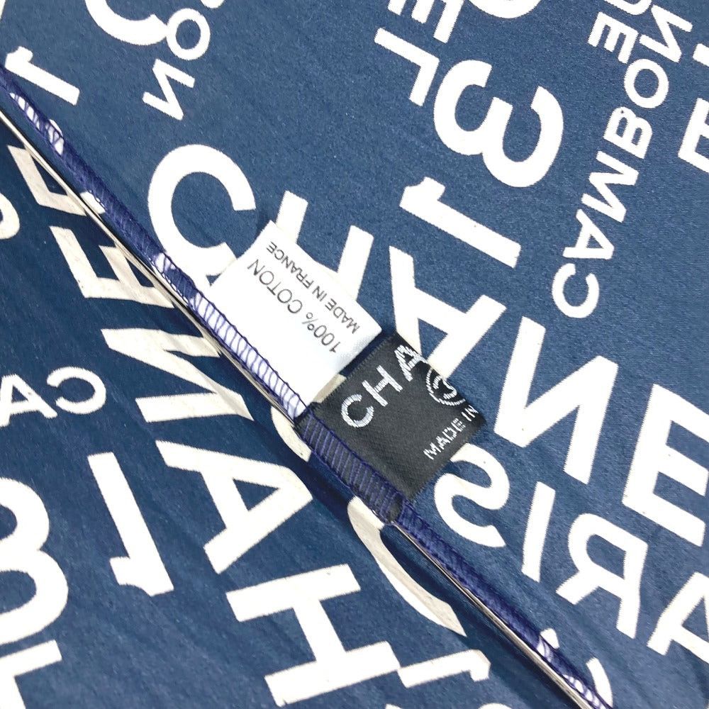 Chanel Chanel Bi-Chi Line Paraplui Umbrella Folding One Touch With Pouch Cotton Women Navy Size ONE SIZE - 13 Thumbnail