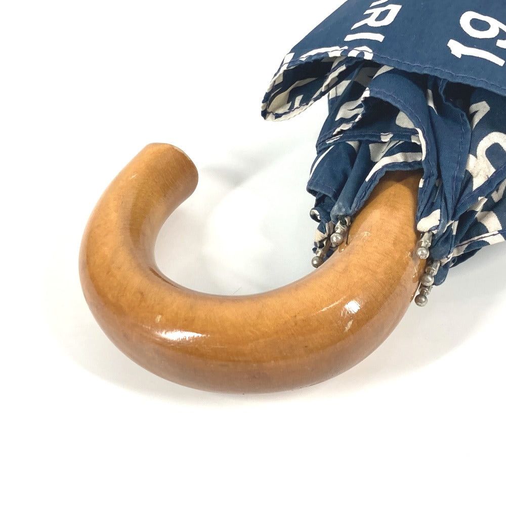 Chanel Chanel Bi-Chi Line Paraplui Umbrella Folding One Touch With Pouch Cotton Women Navy Size ONE SIZE - 3 Thumbnail