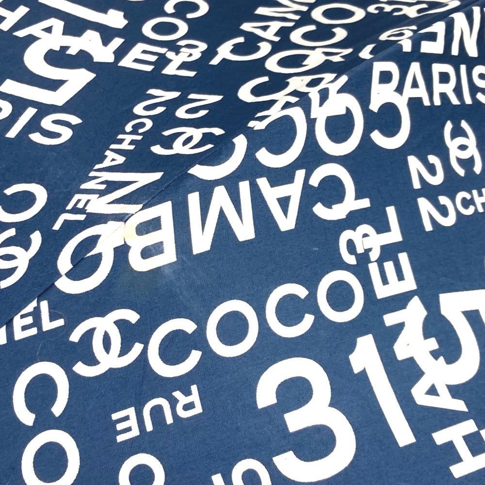Chanel Chanel Bi-Chi Line Paraplui Umbrella Folding One Touch With Pouch Cotton Women Navy Size ONE SIZE - 7 Thumbnail