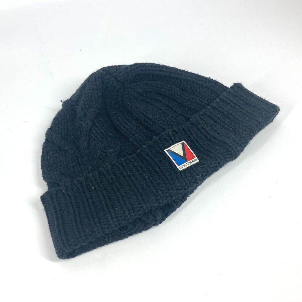 Louis Vuitton Louis Vuitton M75377 Lv Logo Beanie Chapeau Knitted Hat Knit Cap Wool Unisex Black Size ONE SIZE - 7 Thumbnail