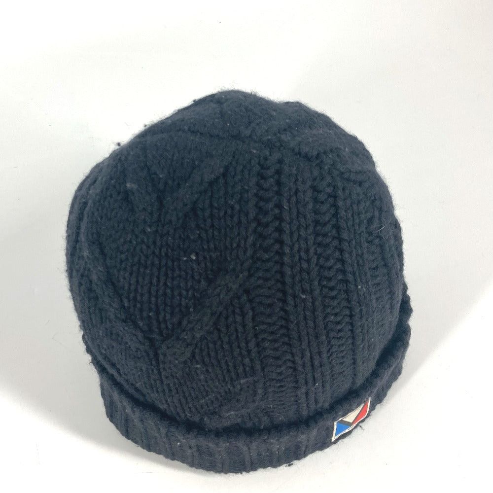 Louis Vuitton Louis Vuitton M75377 Lv Logo Beanie Chapeau Knitted Hat Knit Cap Wool Unisex Black Size ONE SIZE - 6 Thumbnail