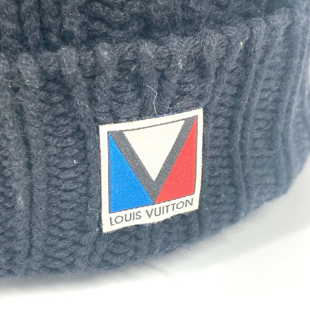 Louis Vuitton Louis Vuitton M75377 Lv Logo Beanie Chapeau Knitted Hat Knit Cap Wool Unisex Black Size ONE SIZE - 5 Thumbnail