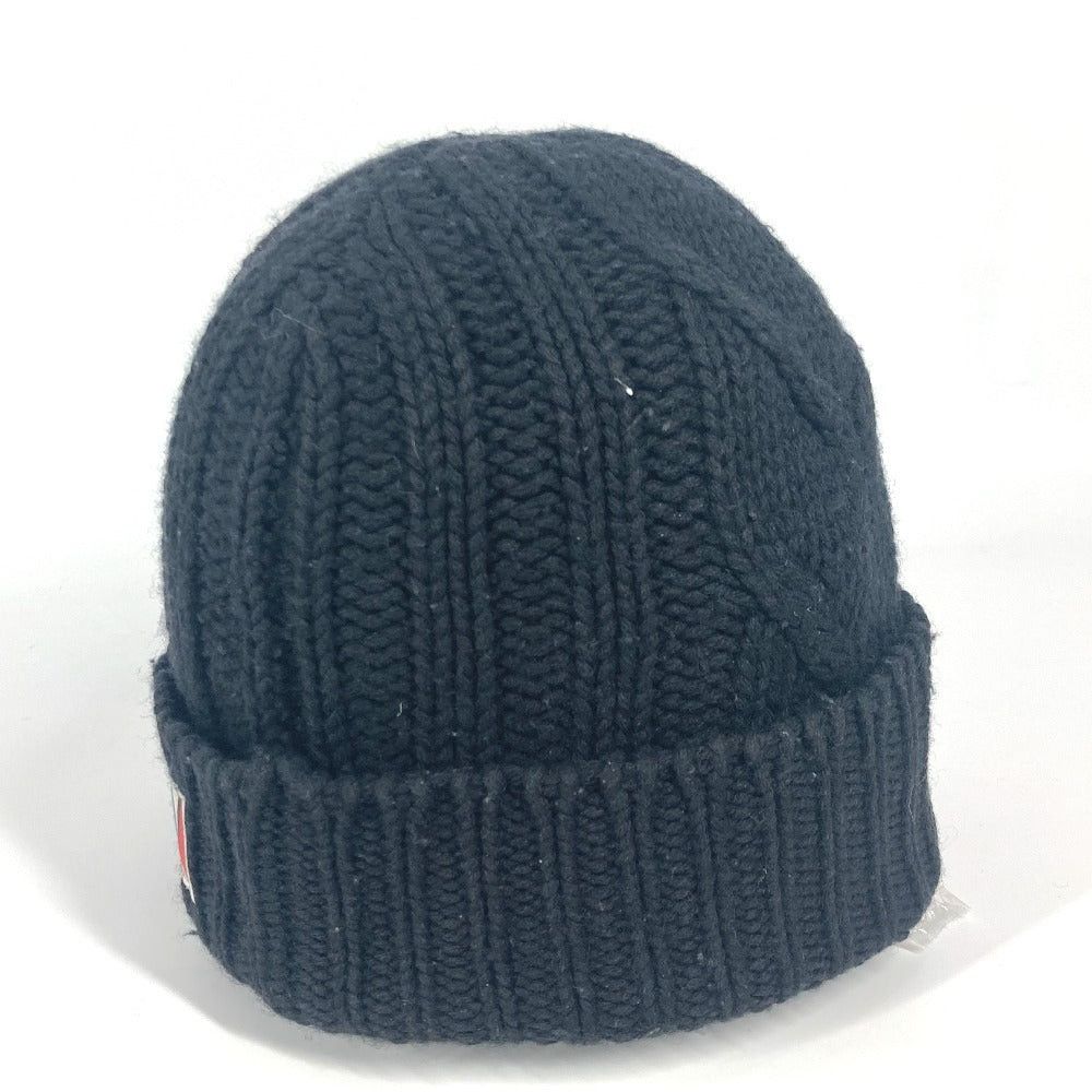 Louis Vuitton Louis Vuitton M75377 Lv Logo Beanie Chapeau Knitted Hat Knit Cap Wool Unisex Black Size ONE SIZE - 4 Thumbnail