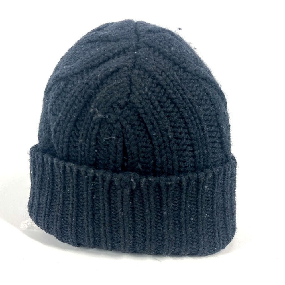 Louis Vuitton Louis Vuitton M75377 Lv Logo Beanie Chapeau Knitted Hat Knit Cap Wool Unisex Black Size ONE SIZE - 2 Thumbnail