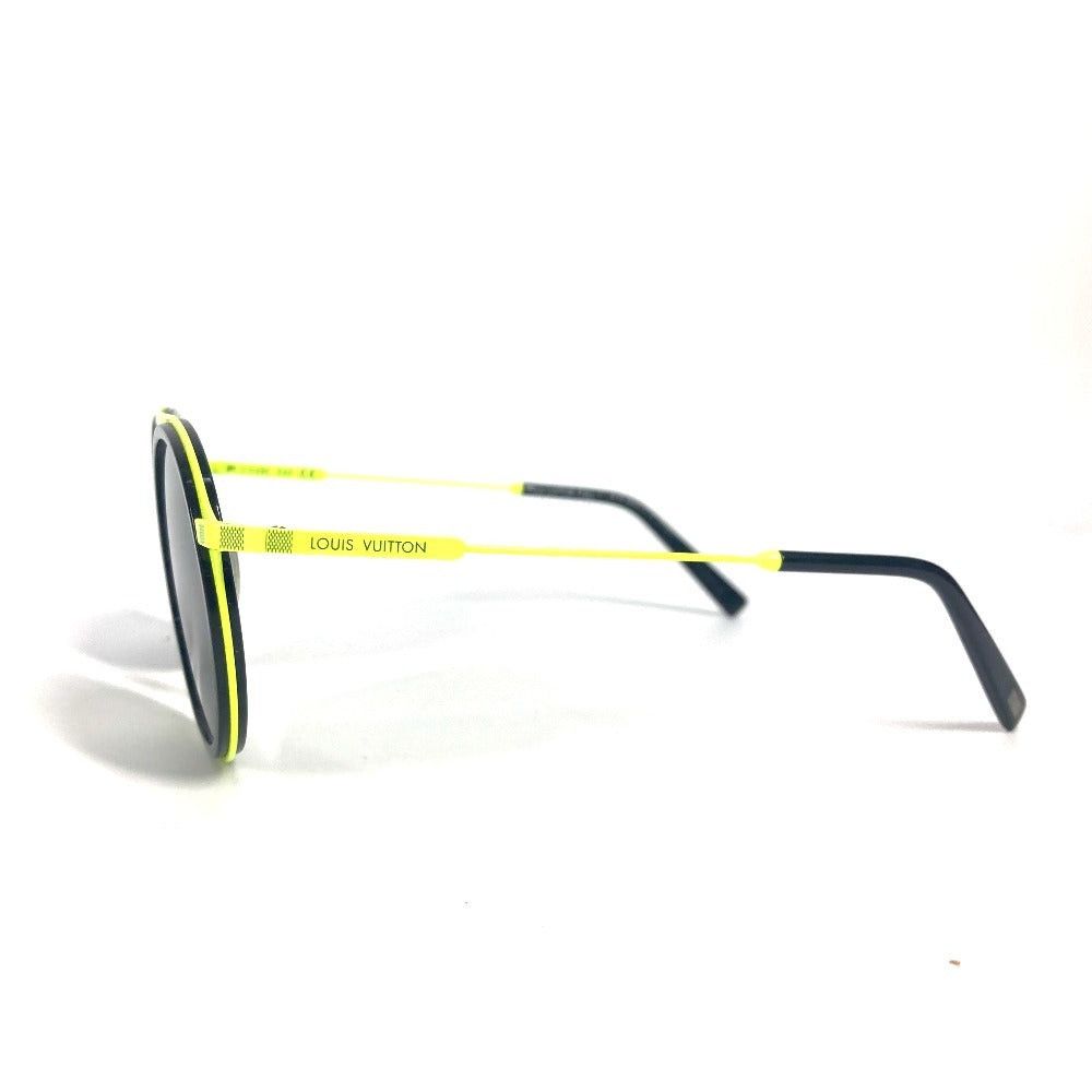 Louis Vuitton Louis Vuitton Z1068E Damier Shuffle Glasses Eyewear Sunglasses Metal Unisex Black Size ONE SIZE - 4 Thumbnail