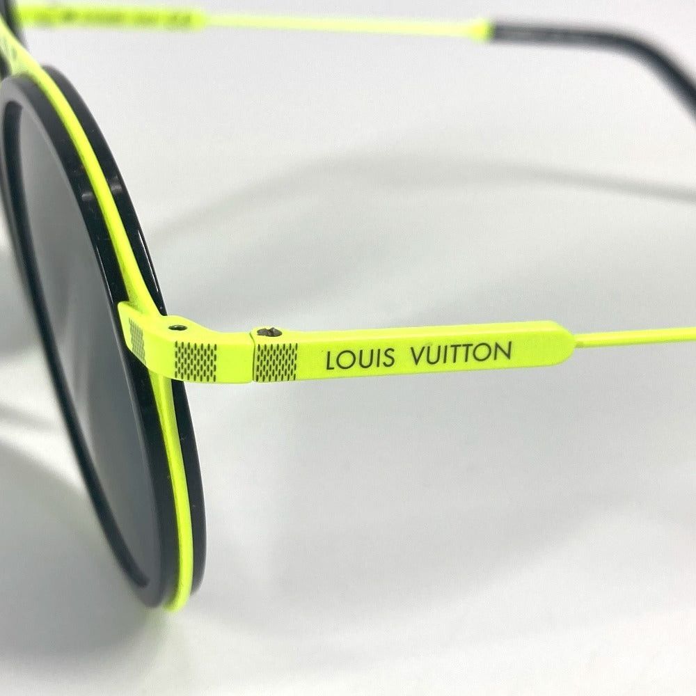 Louis Vuitton Louis Vuitton Z1068E Damier Shuffle Glasses Eyewear Sunglasses Metal Unisex Black Size ONE SIZE - 5 Thumbnail