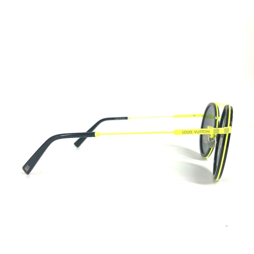 Louis Vuitton Louis Vuitton Z1068E Damier Shuffle Glasses Eyewear Sunglasses Metal Unisex Black Size ONE SIZE - 3 Thumbnail