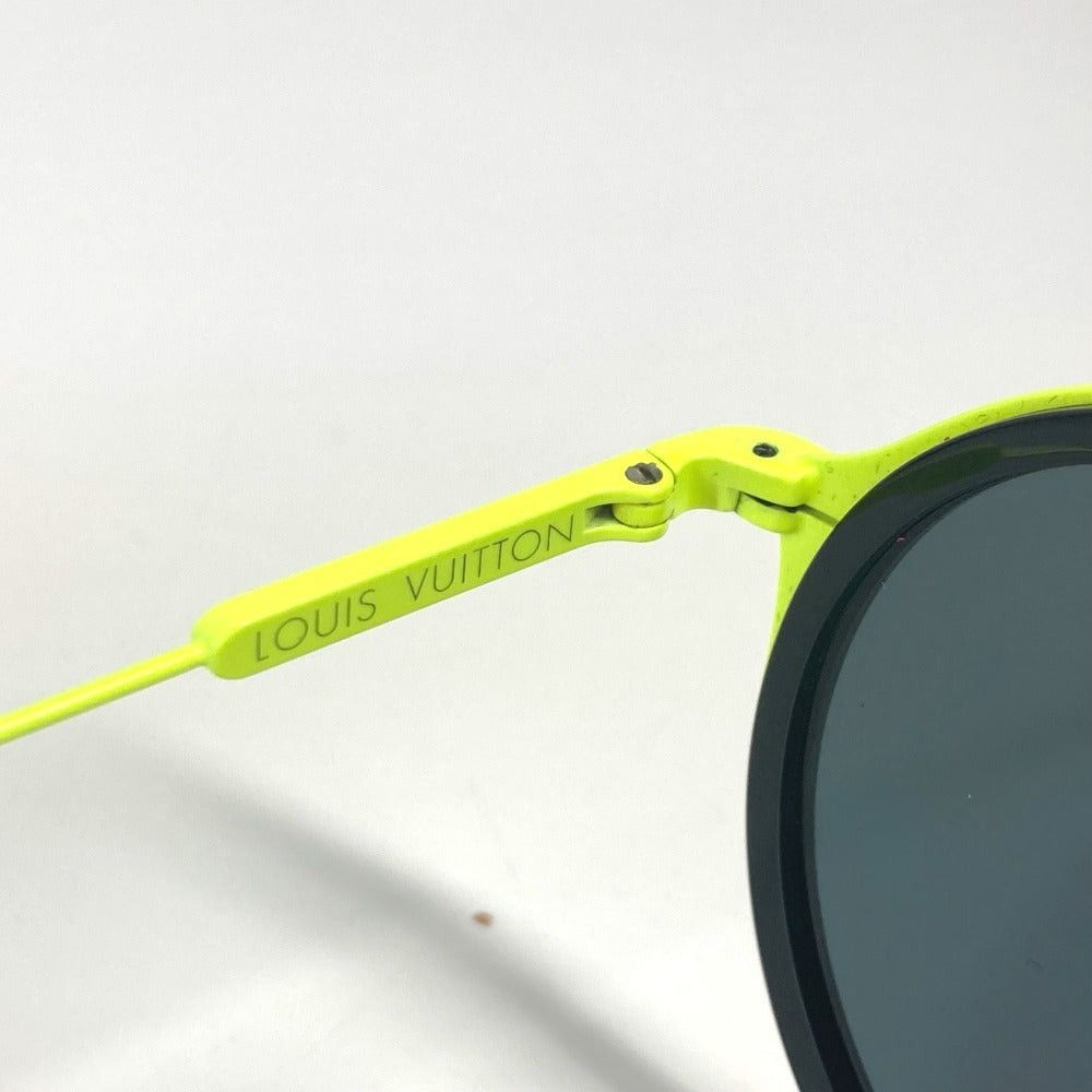 Louis Vuitton Louis Vuitton Z1068E Damier Shuffle Glasses Eyewear Sunglasses Metal Unisex Black Size ONE SIZE - 7 Thumbnail