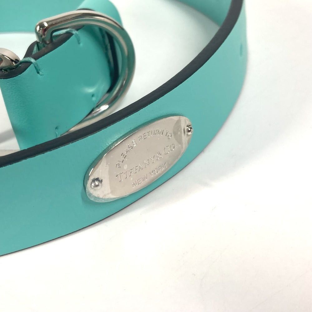 Tiffany & Co. Pet Accessories Logo Dog Chien Bow-Wow Necklace Leather Unisex Blue Size ONE SIZE - 5 Thumbnail