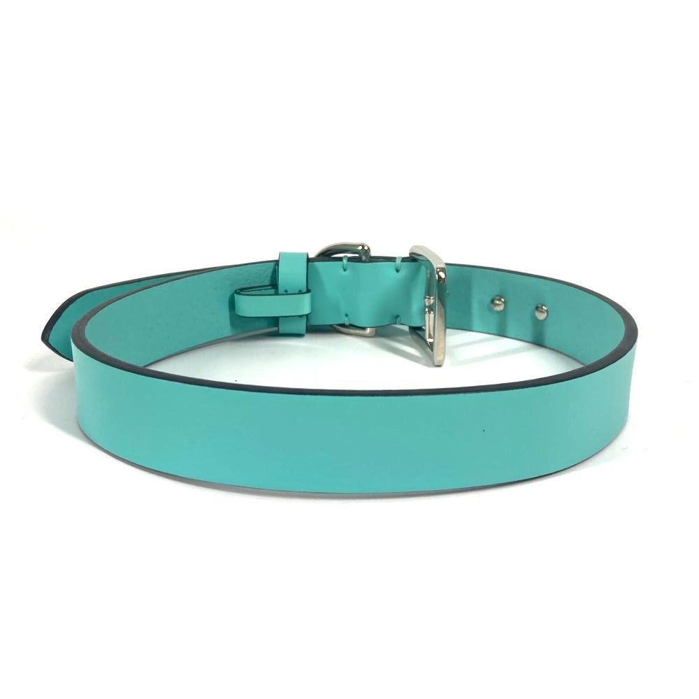 Tiffany & Co. Pet Accessories Logo Dog Chien Bow-Wow Necklace Leather Unisex Blue Size ONE SIZE - 2 Thumbnail