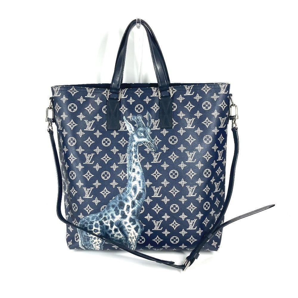 Louis Vuitton Louis Vuitton M54127 Monogram Savannah Jake. And Dinos Chapman. 2 Way Bag Shoulder Diagonal Hanging (E.G. Of A Rocket) Tote Canvas Unisex Ankle Navy Size ONE SIZE - 2 Thumbnail