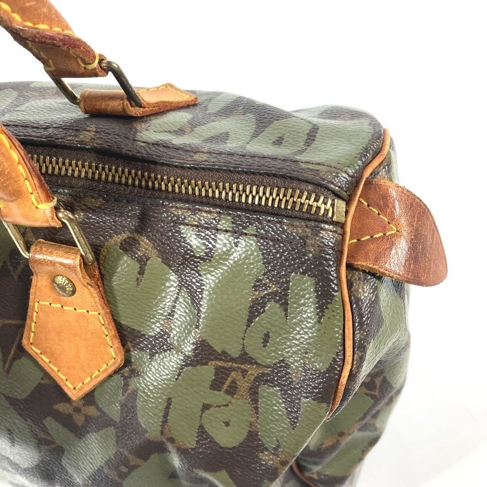 Louis Vuitton Louis Vuitton M92194 Monogram Graffiti Speedy Briefcase Tote Bag Mini Boston Handbag Canvas Women Khaki Size ONE SIZE - 10 Thumbnail
