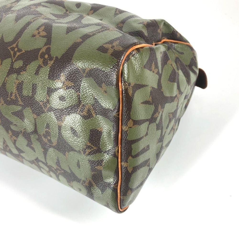 Louis Vuitton Louis Vuitton M92194 Monogram Graffiti Speedy Briefcase Tote Bag Mini Boston Handbag Canvas Women Khaki Size ONE SIZE - 6 Thumbnail