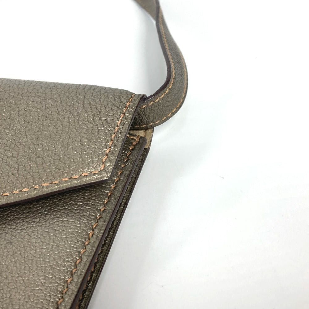 Hermes Hermes 2005 Envelope Shawl Handbag Briefcase Accessory Pouch Shoulder Bag Chevre Women Gold Size ONE SIZE - 7 Thumbnail