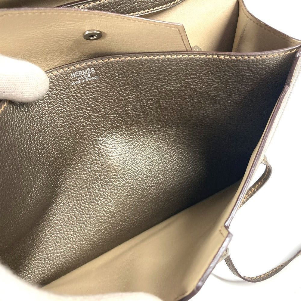 Hermes Hermes 2005 Envelope Shawl Handbag Briefcase Accessory Pouch Shoulder Bag Chevre Women Gold Size ONE SIZE - 16 Thumbnail