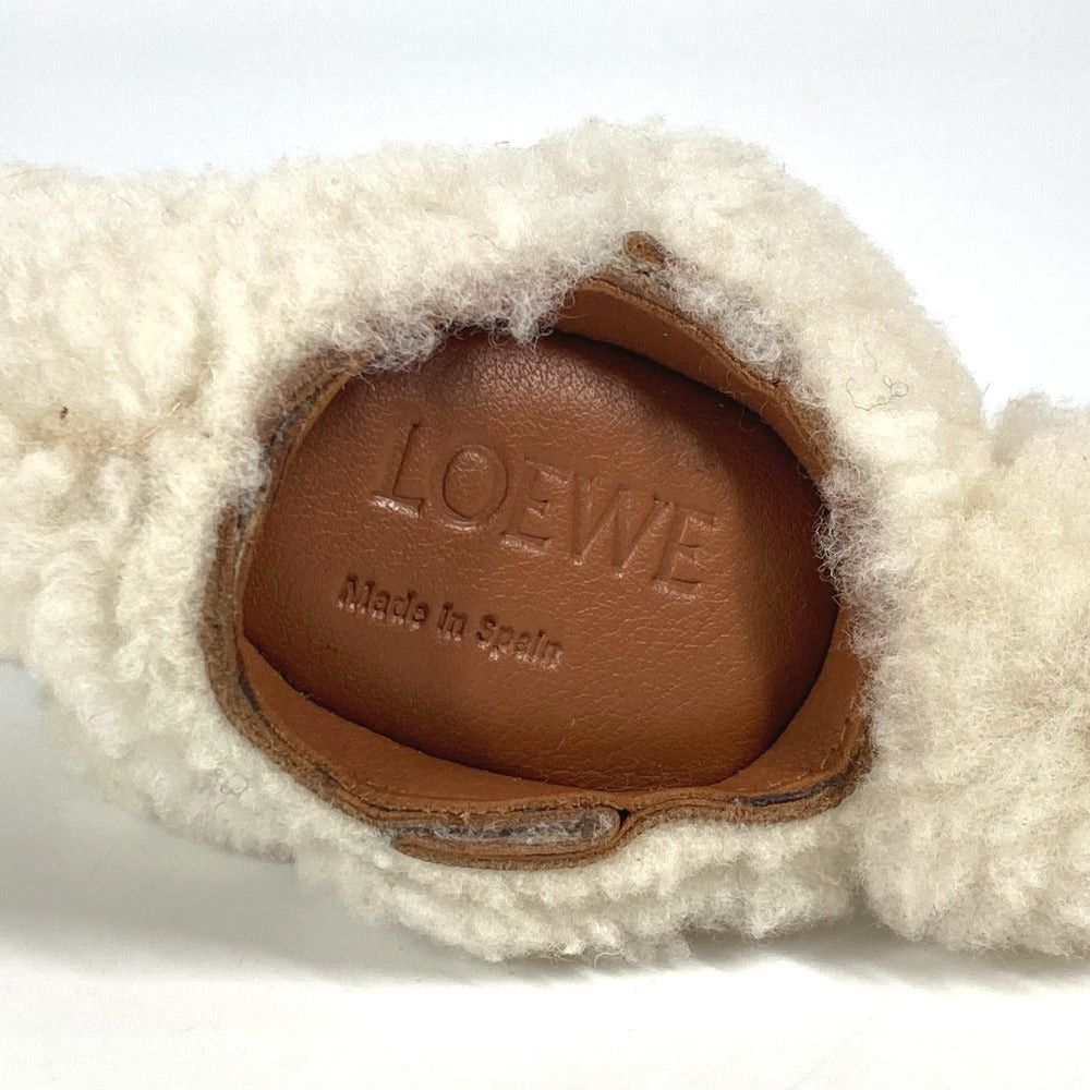 Loewe Loewe Wallet Change Purse Fur Bag Charm Keychain Coin Leather Unisex Ivory-White Size ONE SIZE - 8 Thumbnail