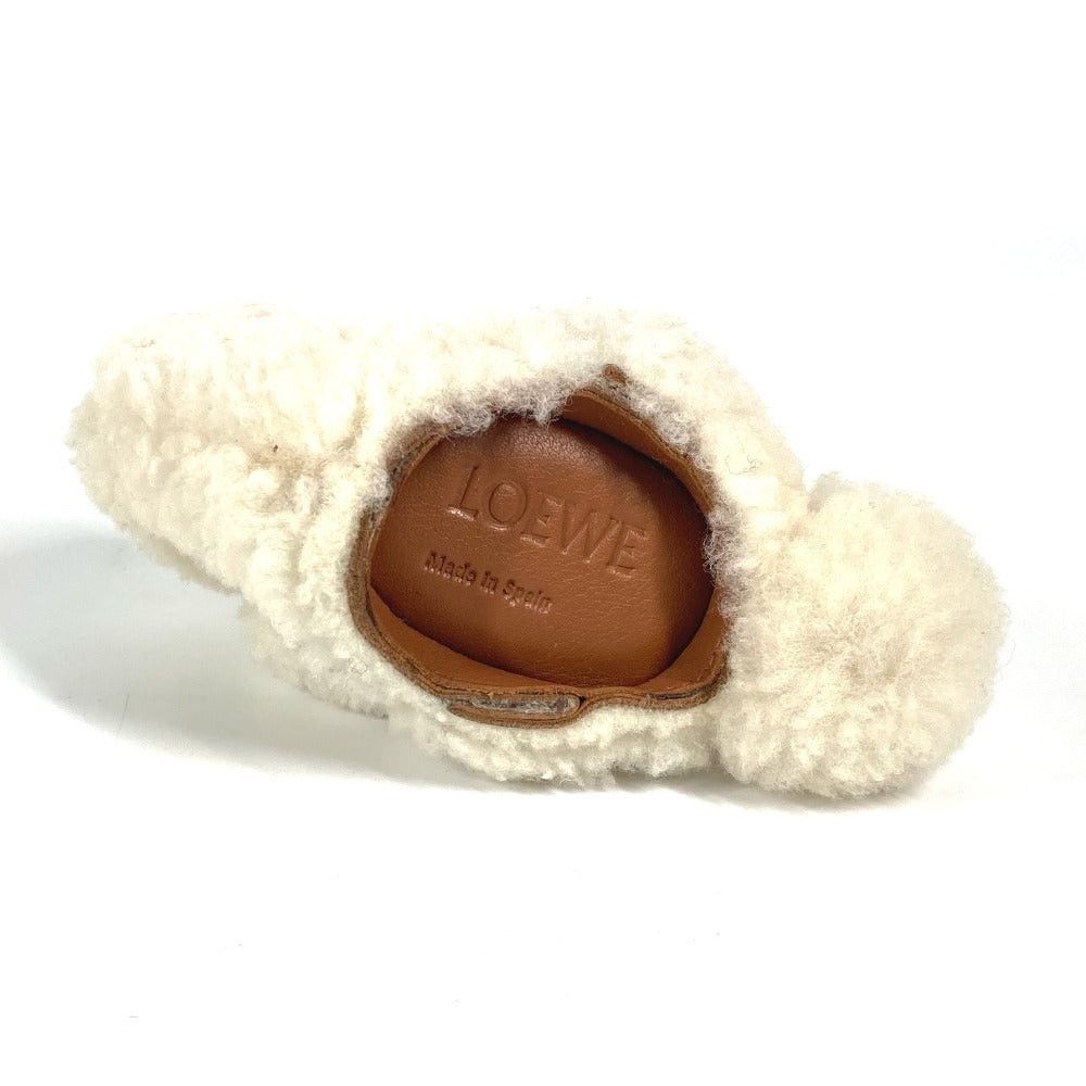Loewe Loewe Wallet Change Purse Fur Bag Charm Keychain Coin Leather Unisex Ivory-White Size ONE SIZE - 7 Thumbnail