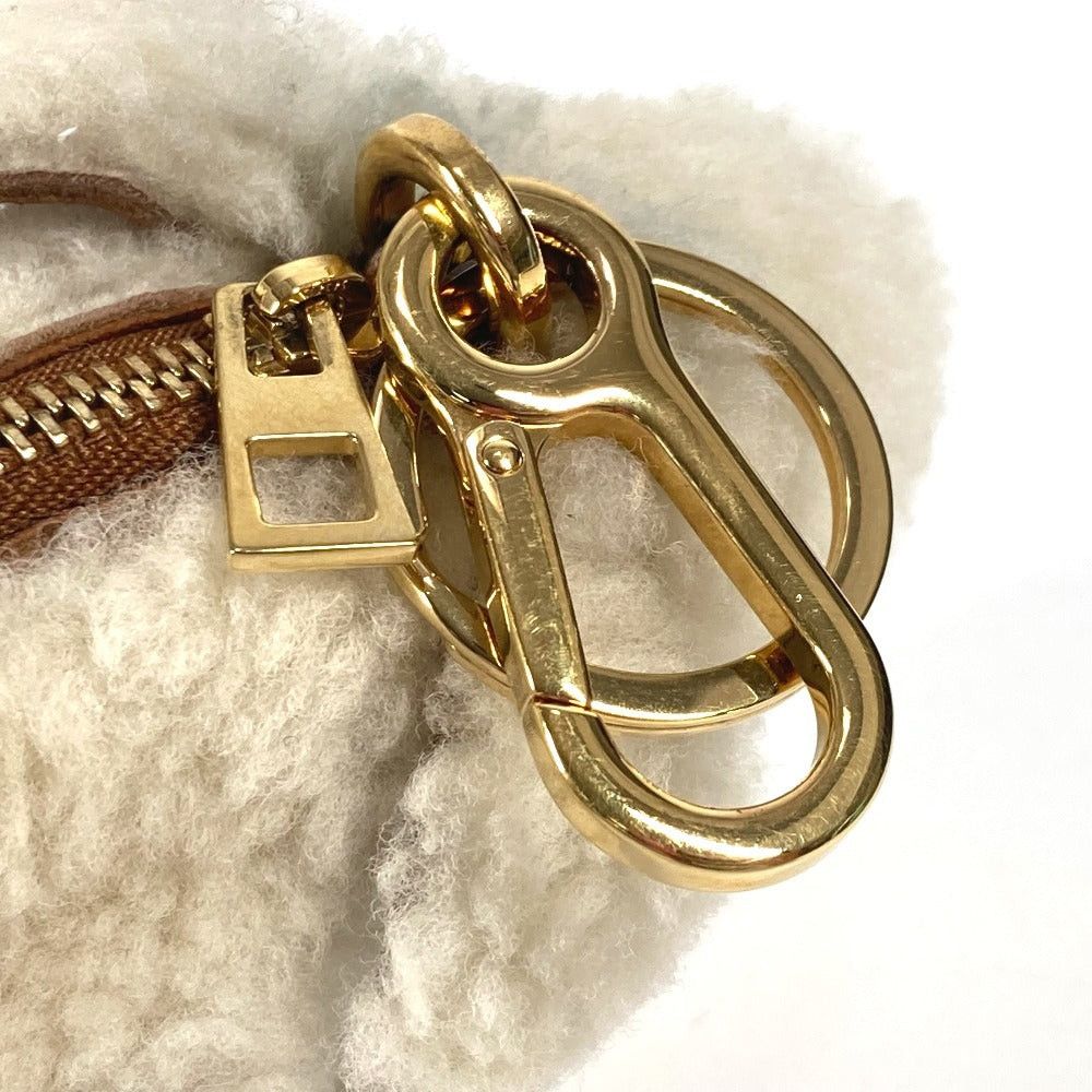 Loewe Loewe Wallet Change Purse Fur Bag Charm Keychain Coin Leather Unisex Ivory-White Size ONE SIZE - 9 Thumbnail