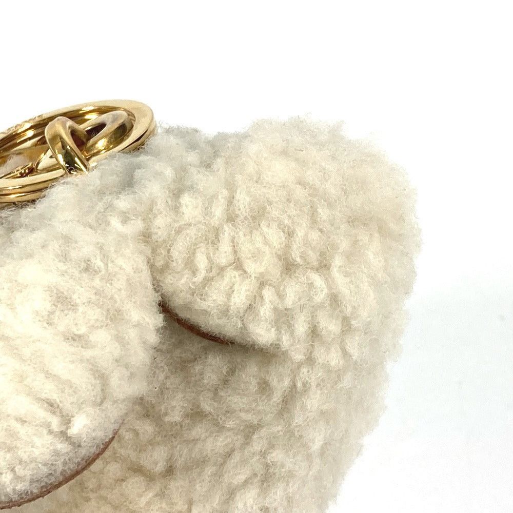 Loewe Loewe Wallet Change Purse Fur Bag Charm Keychain Coin Leather Unisex Ivory-White Size ONE SIZE - 6 Thumbnail