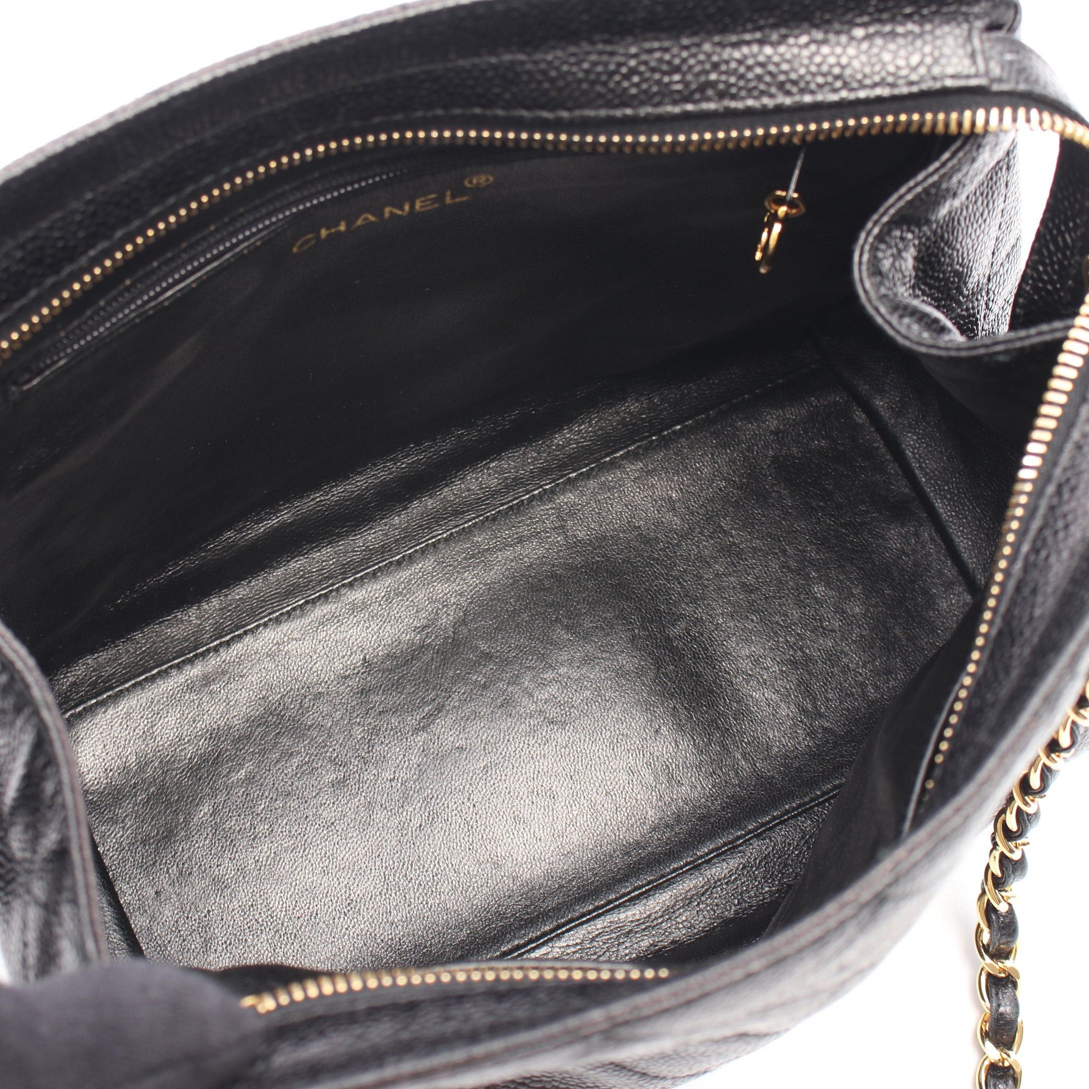 Chanel Chanel Matelasse Chain Handbag Tote Bag Caviar Skin Black Gold Hardware Size ONE SIZE - 3 Thumbnail
