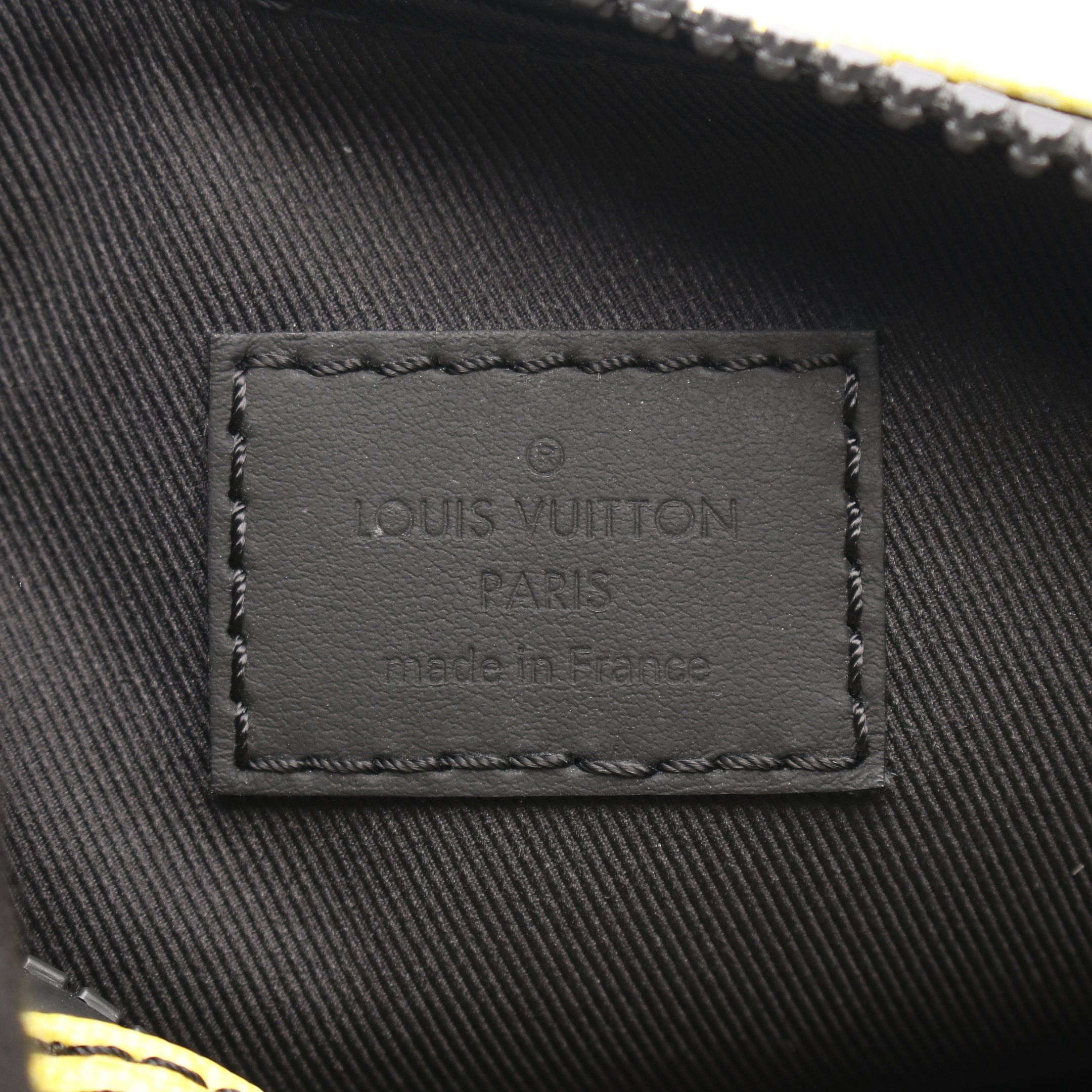 Louis Vuitton Louis Vuitton Keepall Xs Damier Stripe Handbag Leather Green Yellow Black Size ONE SIZE - 4 Thumbnail