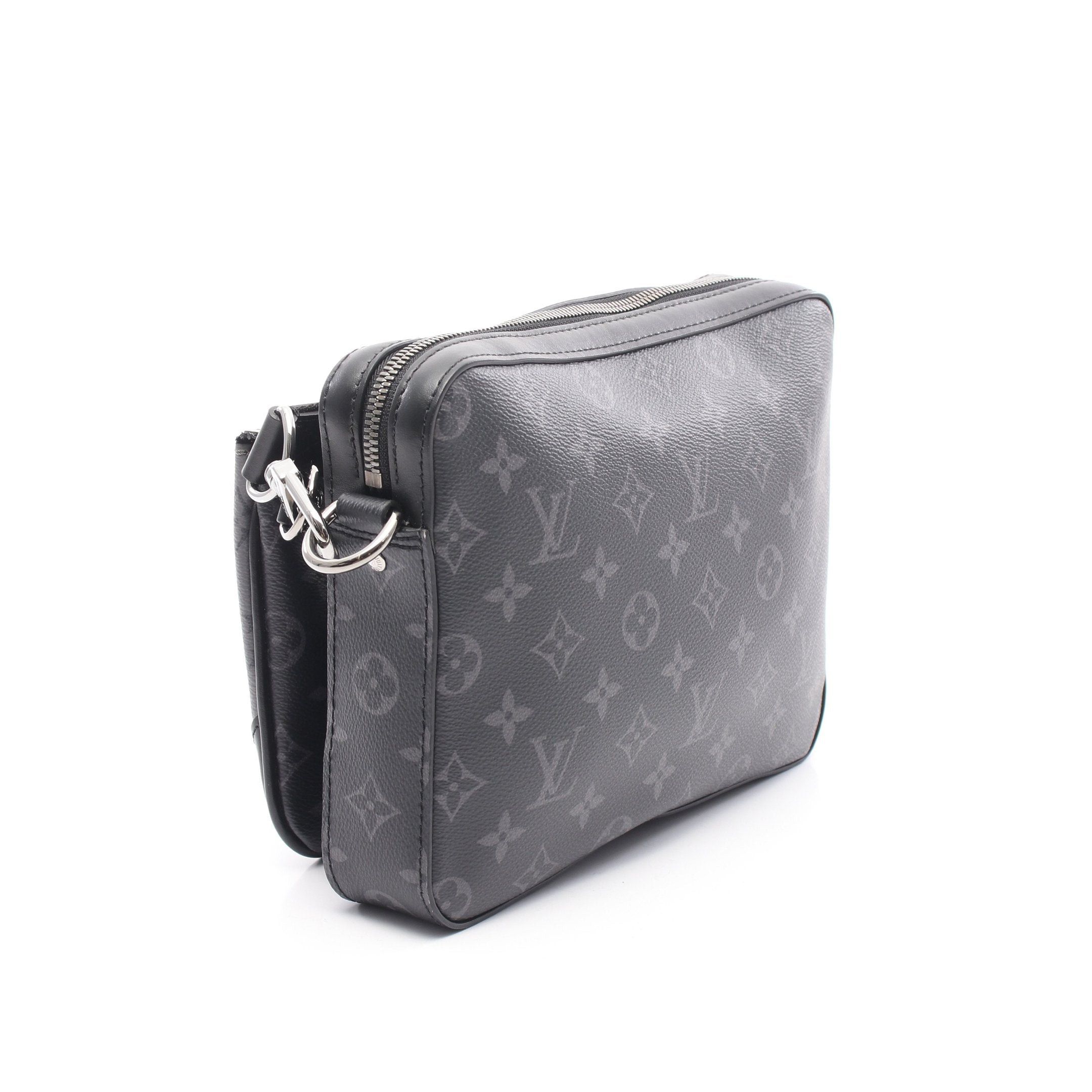 Louis Vuitton Louis Vuitton Trio Messenger Monogram Eclipse Shoulder Bag Leather Black Gray Size ONE SIZE - 2 Thumbnail