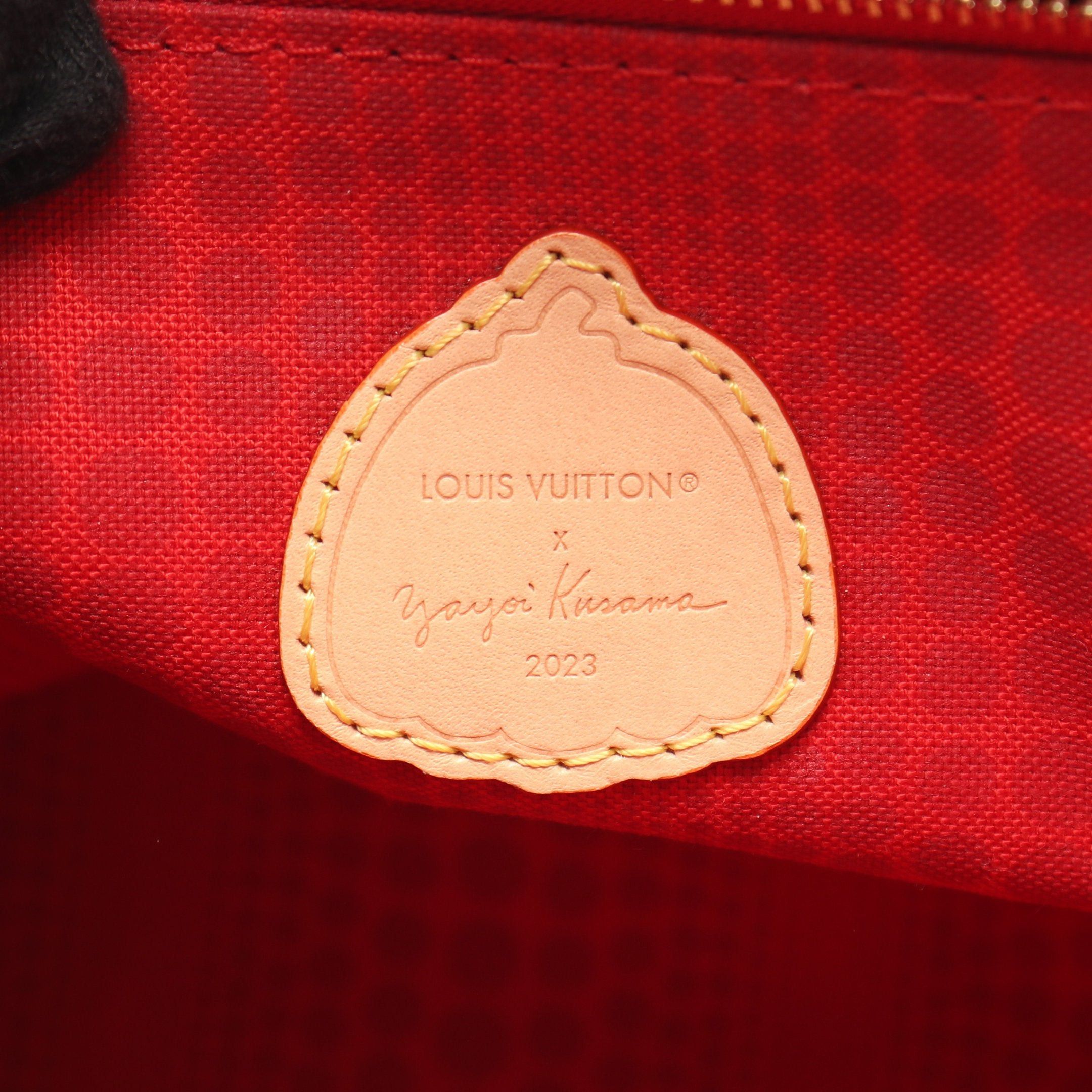 Louis Vuitton Louis Vuitton Louis Vuitton * Yayoi Kusama On-The-Go Pm Handbag Leather Brown Multicolor Size ONE SIZE - 4 Thumbnail