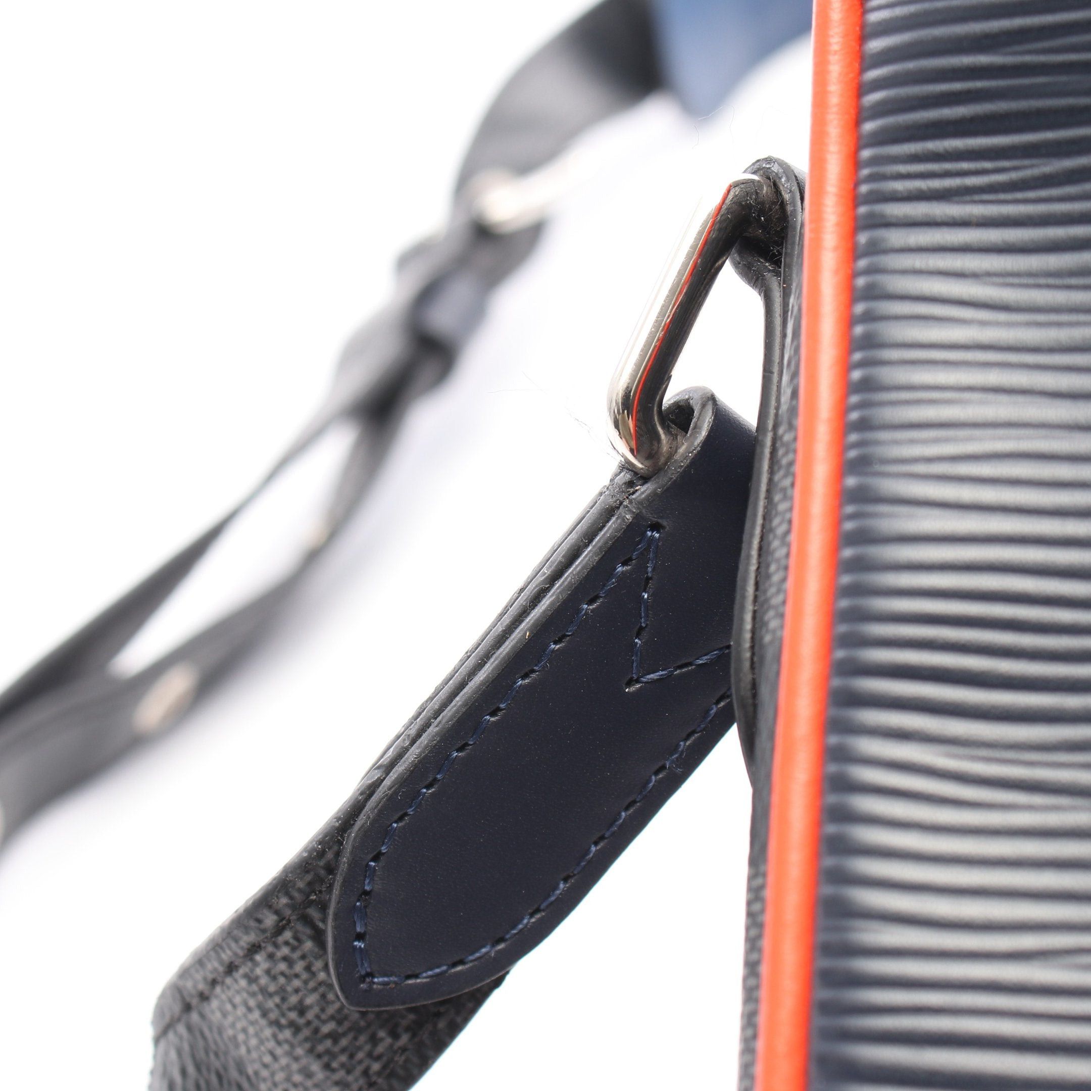 Louis Vuitton Louis Vuitton Danube Pm Epi Damier Graphite Shoulder Bag Leather Dark Blue Black Size ONE SIZE - 11 Thumbnail