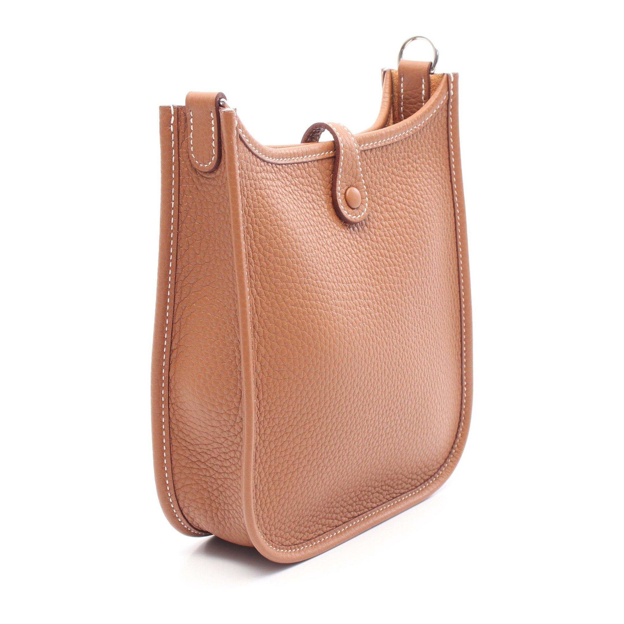 Hermes Hermes Evelyn Tpm Gold Shoulder Bag Clemence Leather Brown Silver Hardware K Stamp Size ONE SIZE - 2 Thumbnail