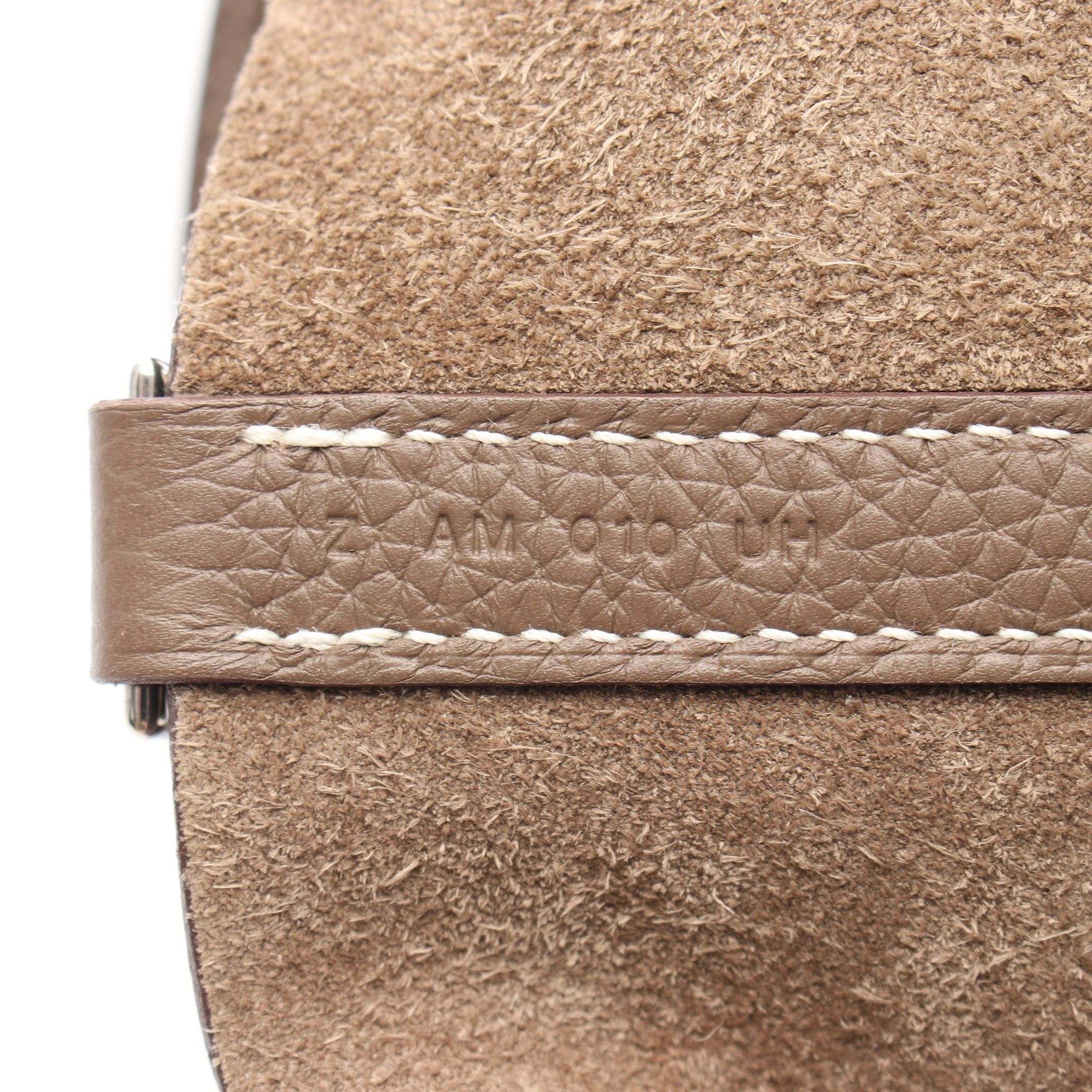 Hermes Hermes Picotan Mm Etoupe Handbag Clemence Leather Gray Brown Silver Hardware Z Stamp Size ONE SIZE - 5 Thumbnail