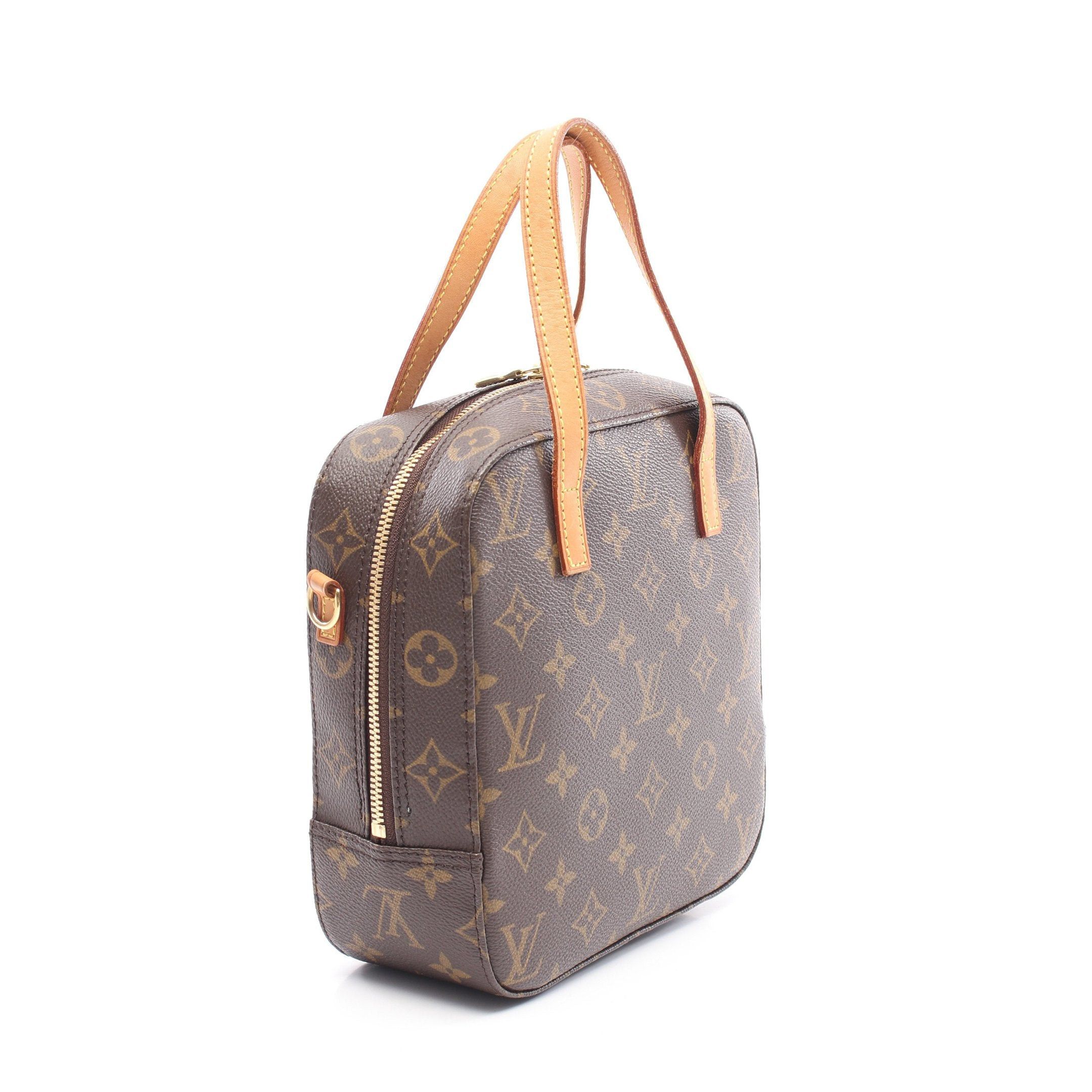 Louis Vuitton Louis Vuitton Spontini Monogram Handbag Leather Brown Size ONE SIZE - 2 Thumbnail