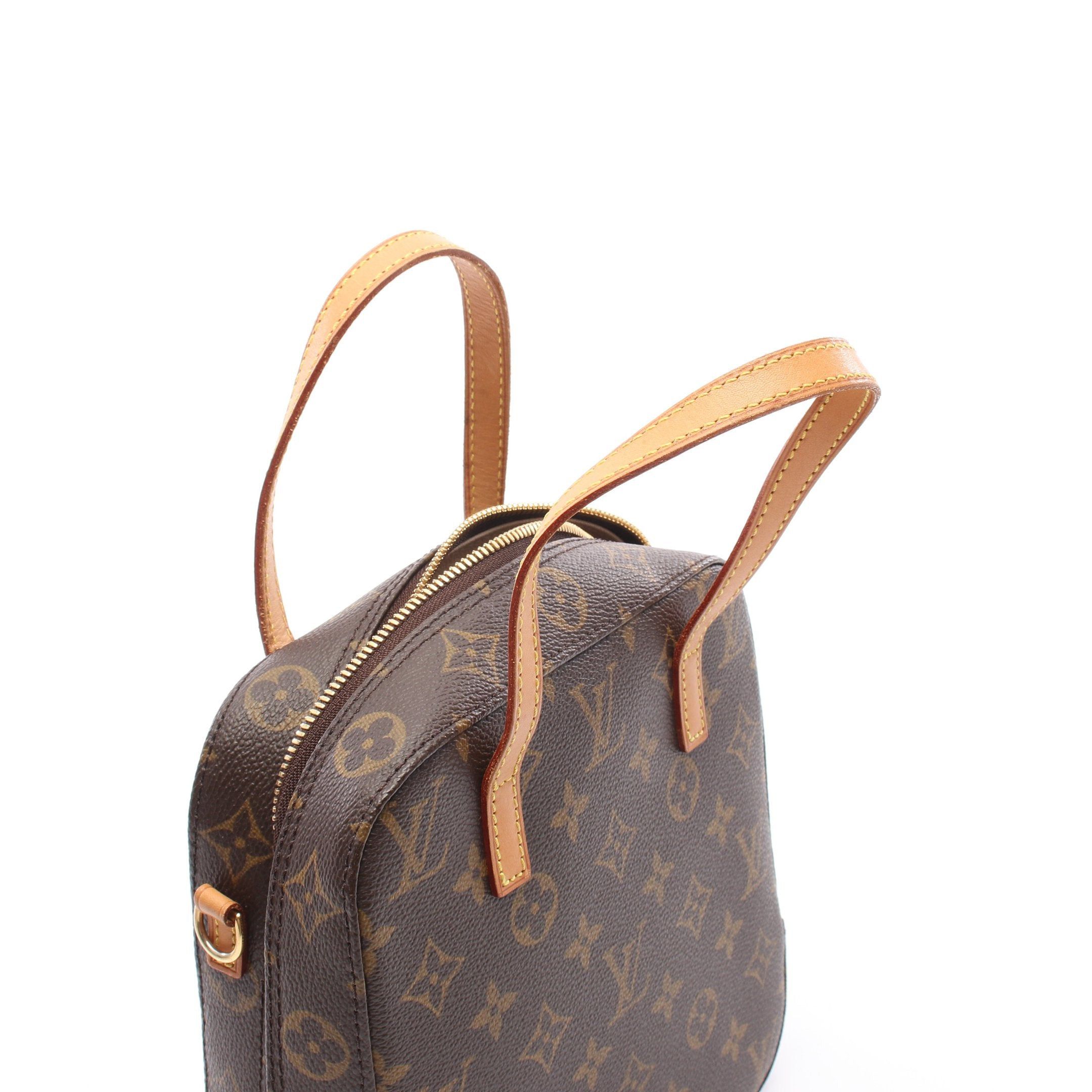 Louis Vuitton Louis Vuitton Spontini Monogram Handbag Leather Brown Size ONE SIZE - 10 Thumbnail