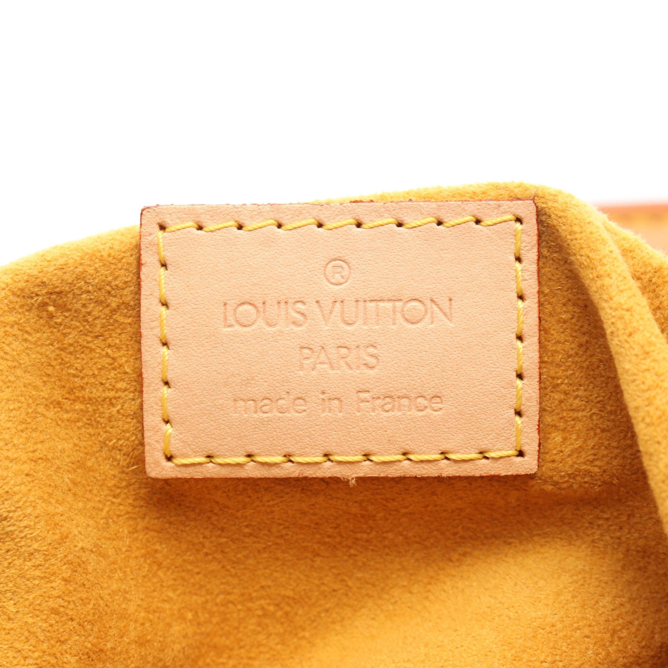 Louis Vuitton Louis Vuitton Preeti Monogram Denim Handbag Leather Blue Size ONE SIZE - 4 Thumbnail
