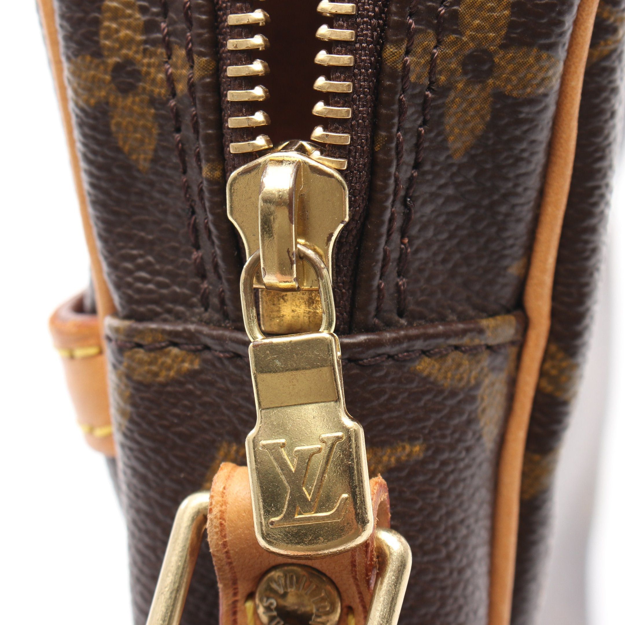 Louis Vuitton Louis Vuitton Danube Monogram Shoulder Bag Leather Brown Size ONE SIZE - 7 Thumbnail