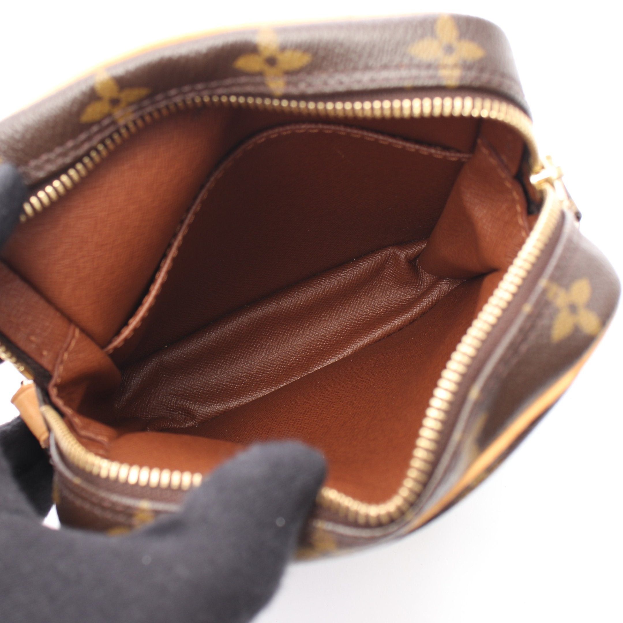 Louis Vuitton Louis Vuitton Danube Monogram Shoulder Bag Leather Brown Size ONE SIZE - 3 Thumbnail