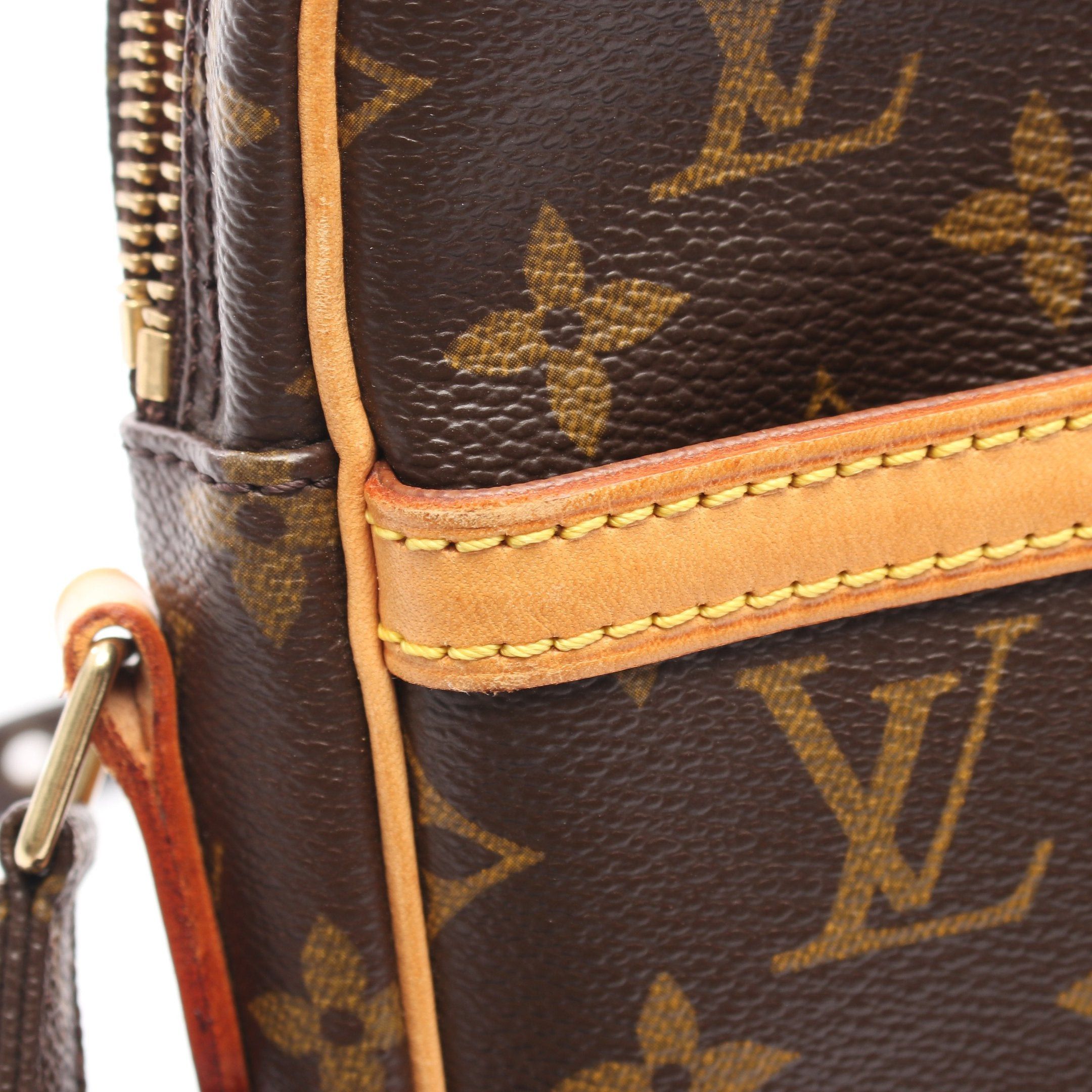 Louis Vuitton Louis Vuitton Danube Monogram Shoulder Bag Leather Brown Size ONE SIZE - 9 Thumbnail