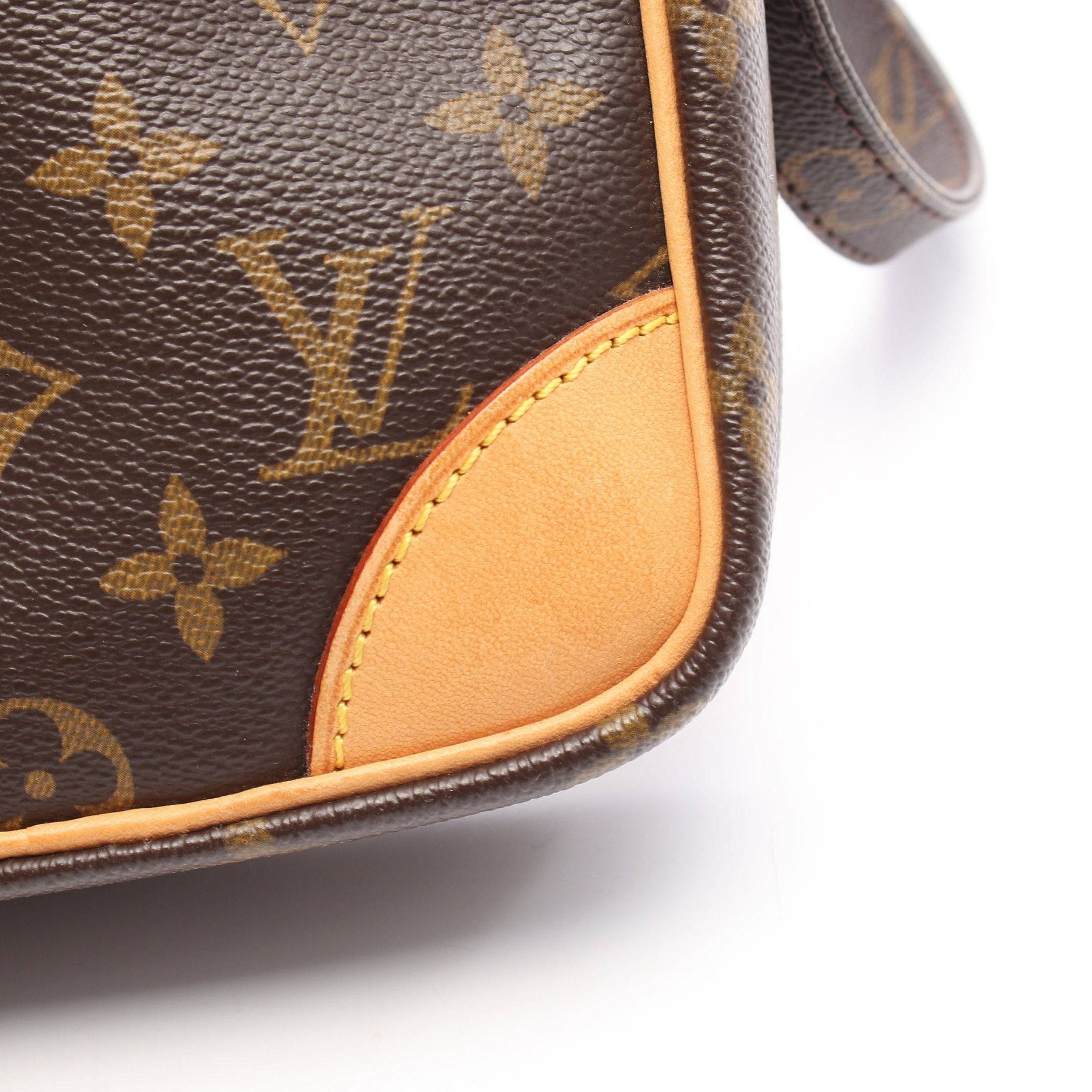 Louis Vuitton Louis Vuitton Danube Monogram Shoulder Bag Leather Brown Size ONE SIZE - 6 Thumbnail