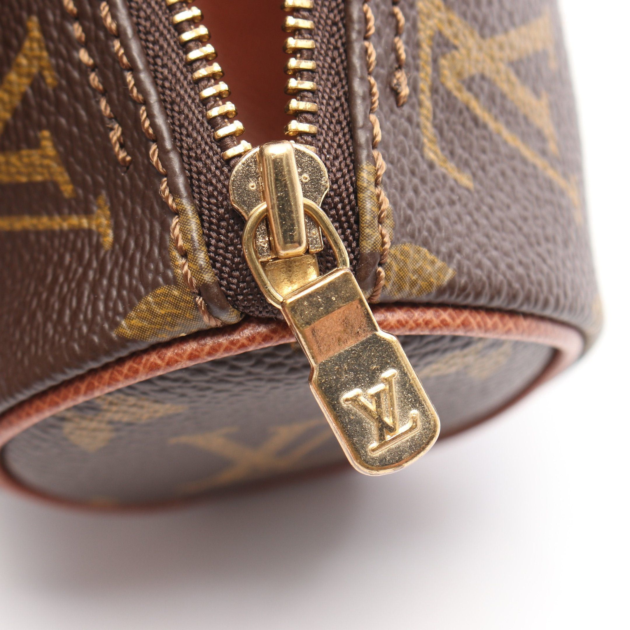 Louis Vuitton Louis Vuitton Truth Rondo Monogram Pencil Case Pouch Leather Brown Size ONE SIZE - 6 Thumbnail