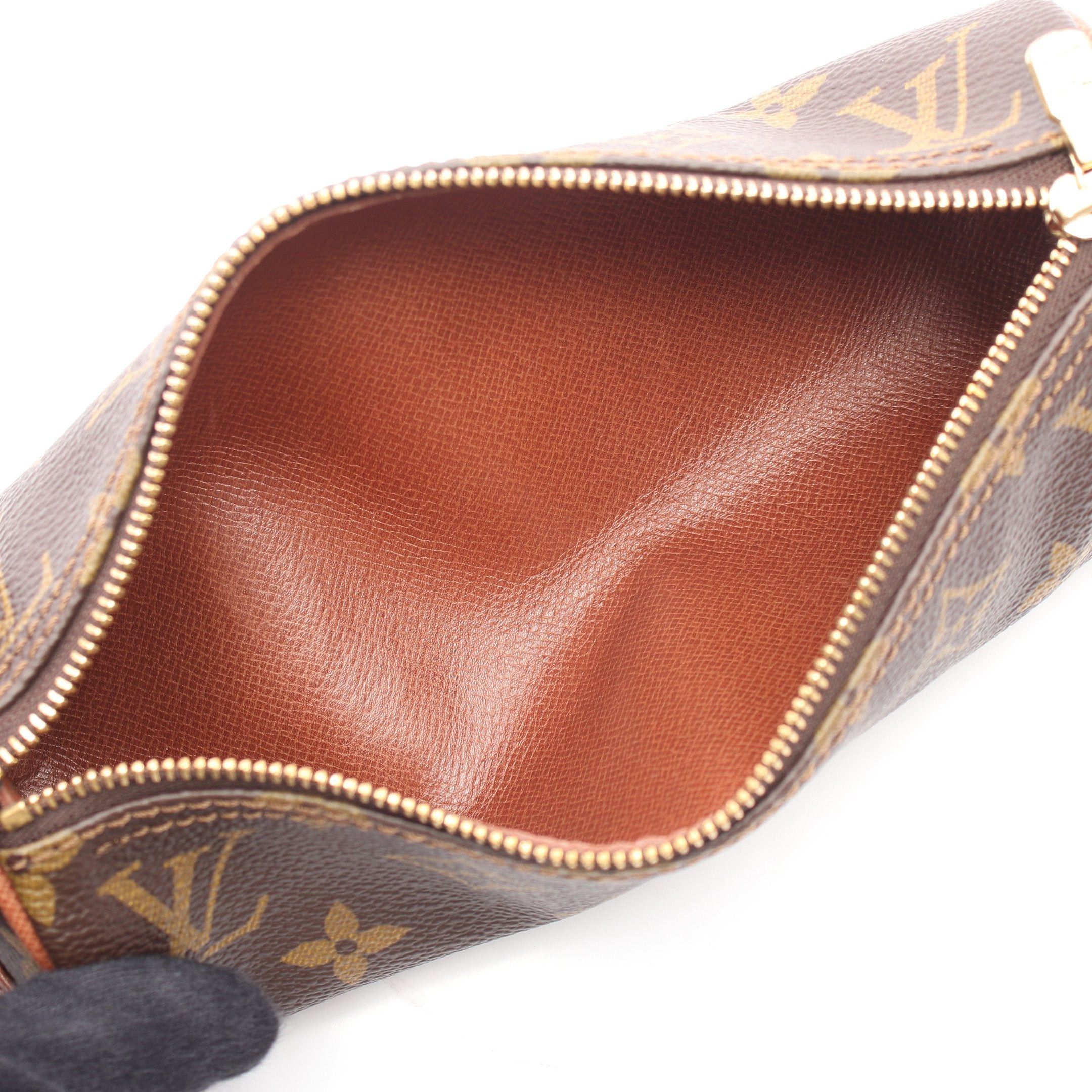 Louis Vuitton Louis Vuitton Truth Rondo Monogram Pencil Case Pouch Leather Brown Size ONE SIZE - 3 Thumbnail