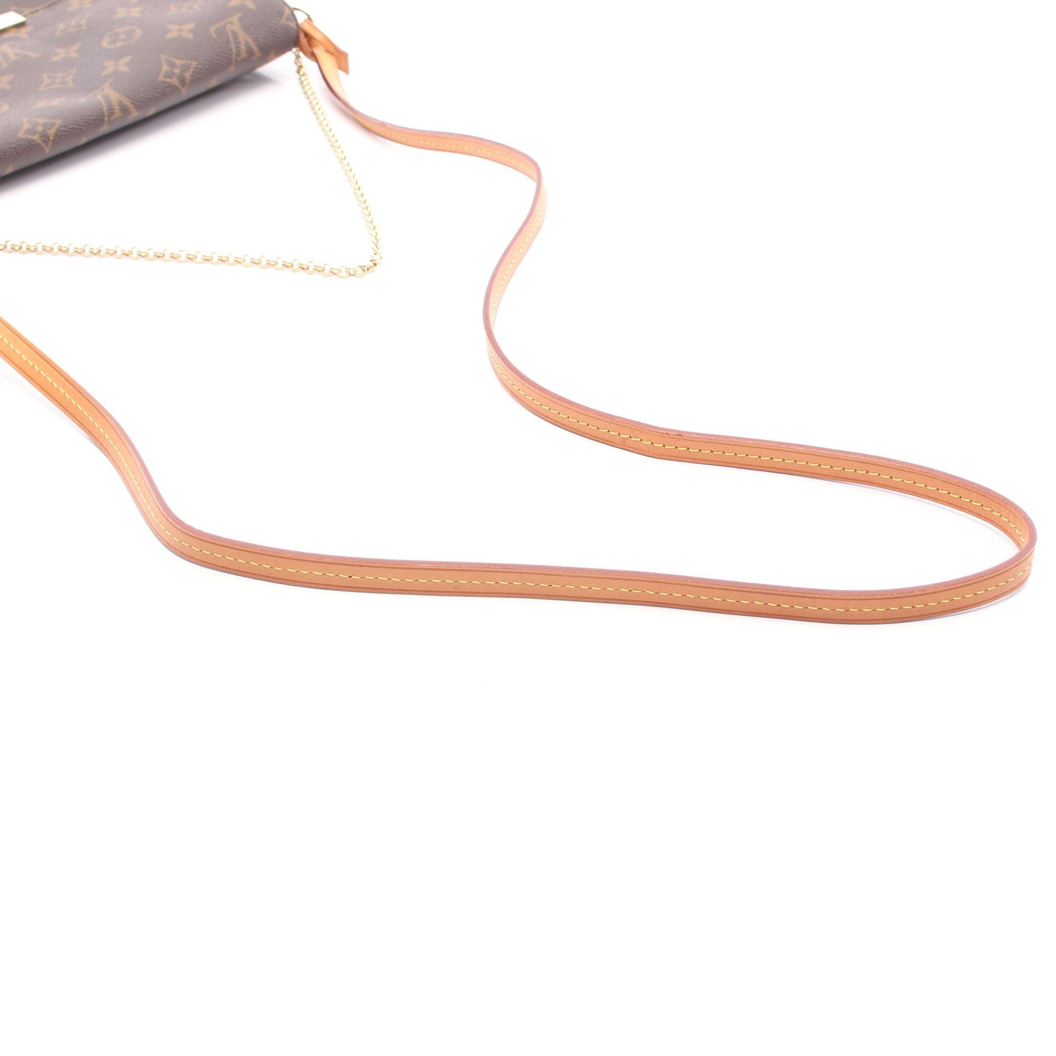 Louis Vuitton Louis Vuitton Favorite Mm Monogram Chain Handbag Leather Brown Size ONE SIZE - 10 Thumbnail