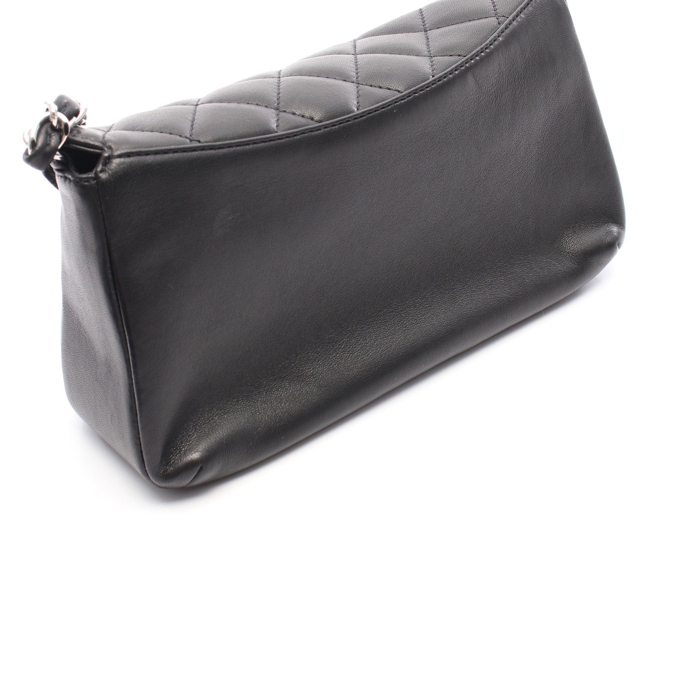 Chanel Chanel Matelasse Chain Shoulder Bag Lambskin Black Silver Hardware Size ONE SIZE - 9 Thumbnail