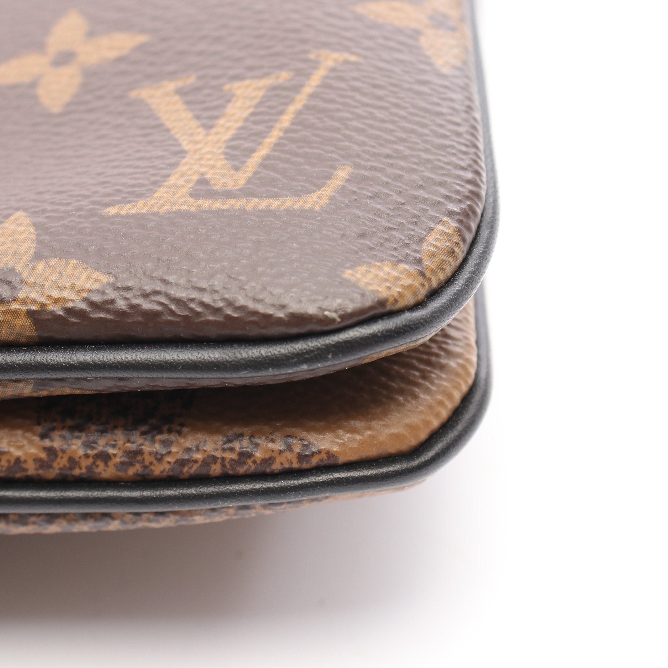 Louis Vuitton Louis Vuitton Pochette Double Zip Monogram Giant Reverse Shoulder Bag Leather Brown Beige Size ONE SIZE - 7 Thumbnail